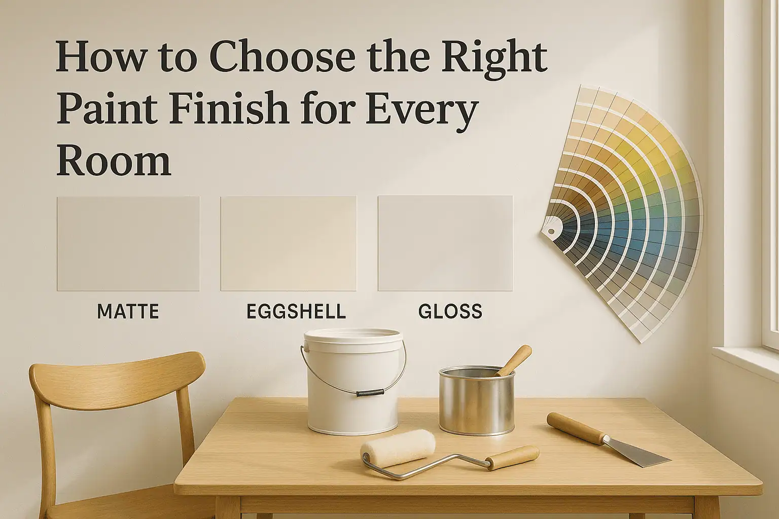 how to choose the right paint finish for every room